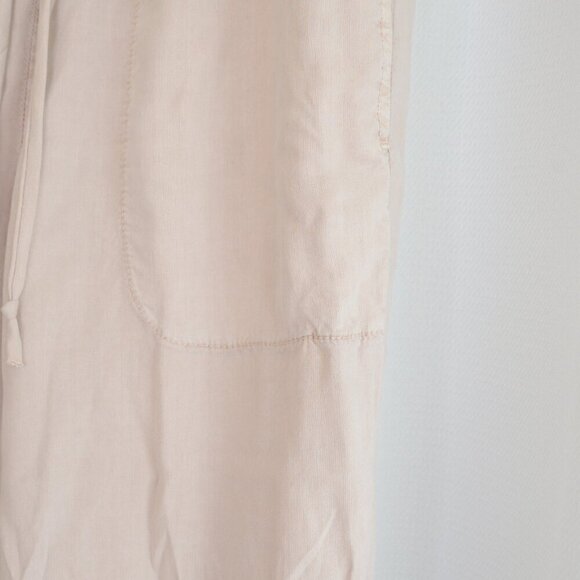 Bella Dahl Drawstring Pocket Joggers High Waist Beige Sz S - Picture 6 of 8